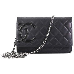 Chanel Cambon Wallet on Chain Quilted Leather
