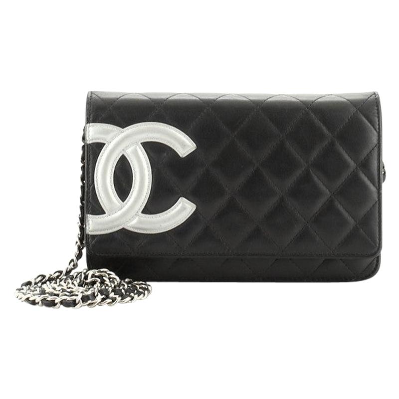 Chanel Cambon Wallet On Chain Quilted Leather