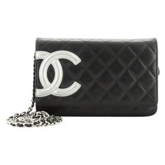 Chanel Cambon Wallet On Chain Quilted Leather 