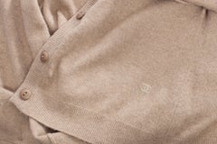 Chanel, camel cashmere cardigan.