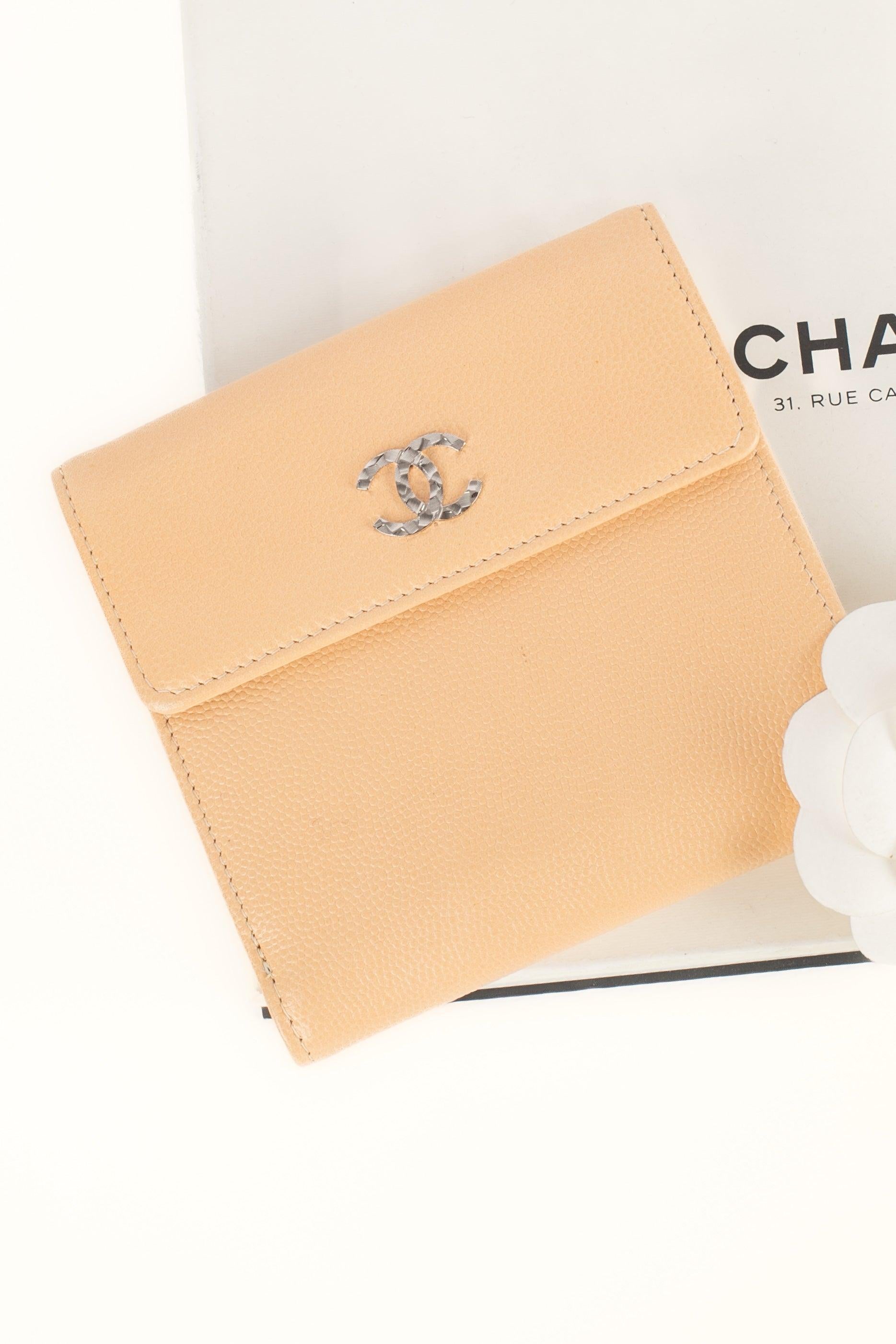 Chanel Camel Caviar Leather Wallet 7