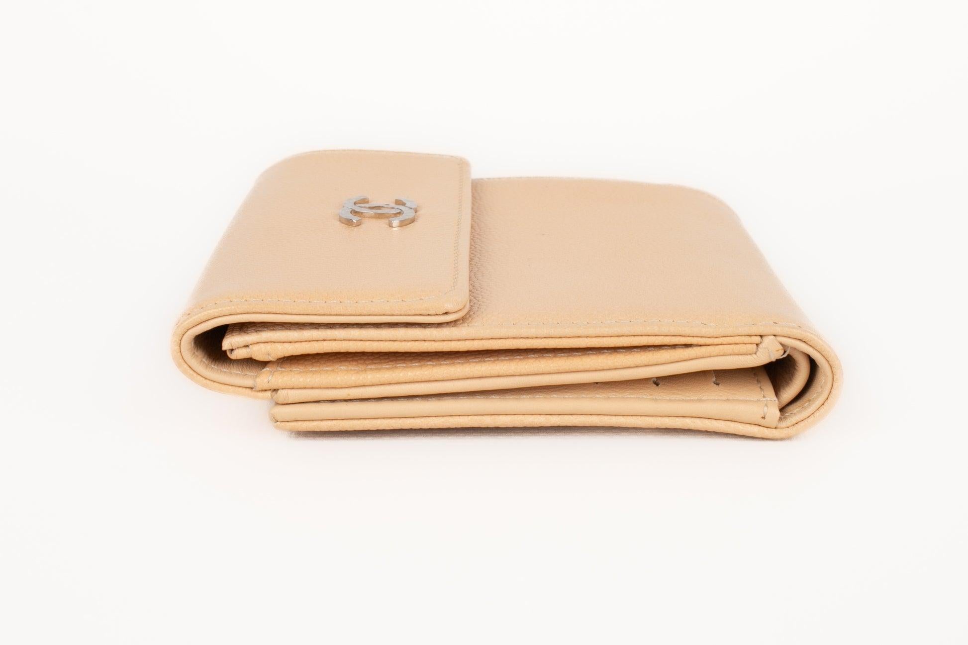 Women's Chanel Camel Caviar Leather Wallet