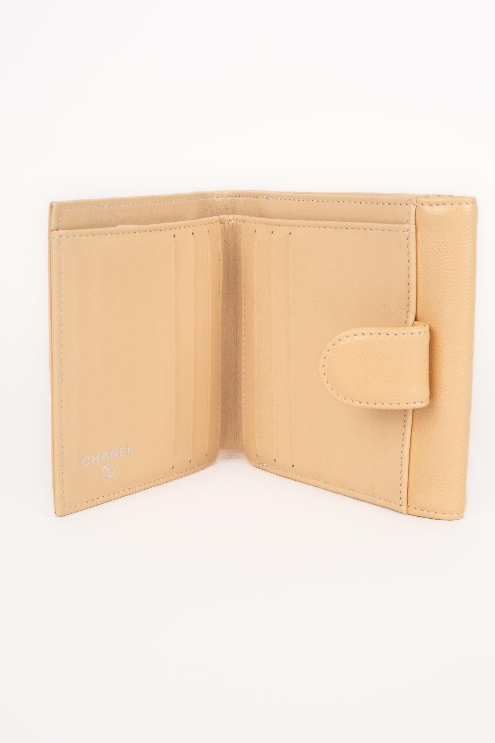 Chanel Camel Caviar Leather Wallet 1