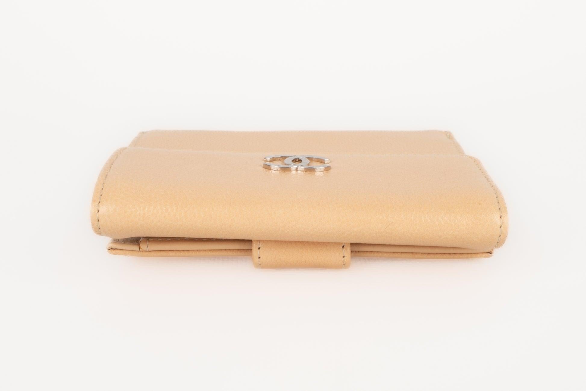 Chanel Camel Caviar Leather Wallet 2