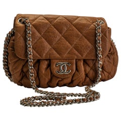 Chanel Camel Chain-Around Cross-Body Bag