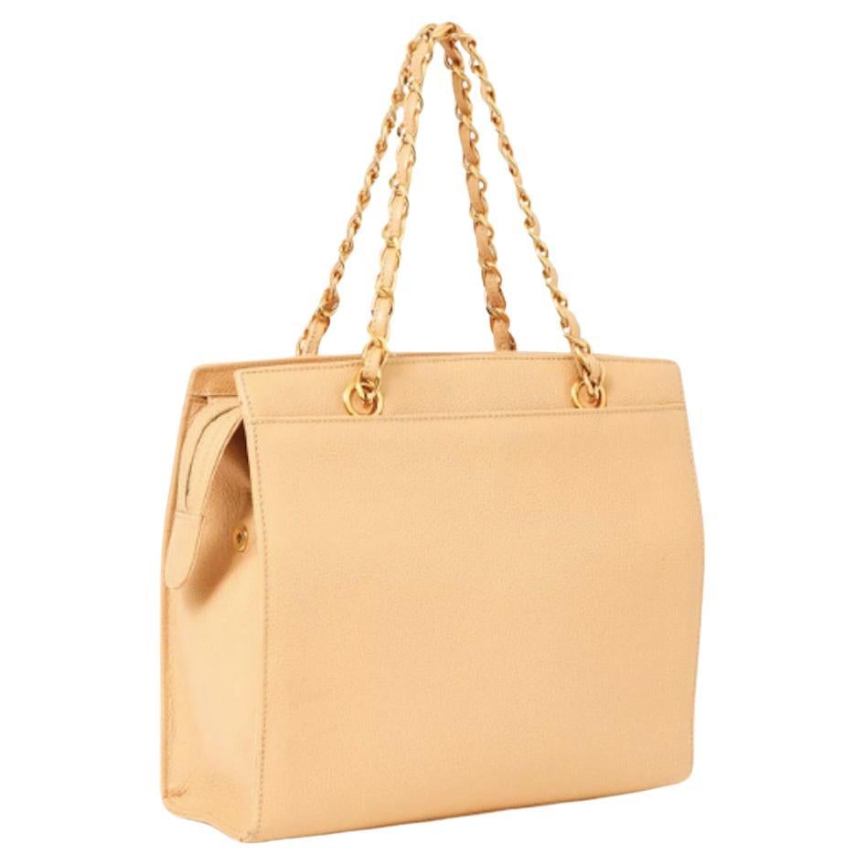 Sac en cuir Chanel Camel