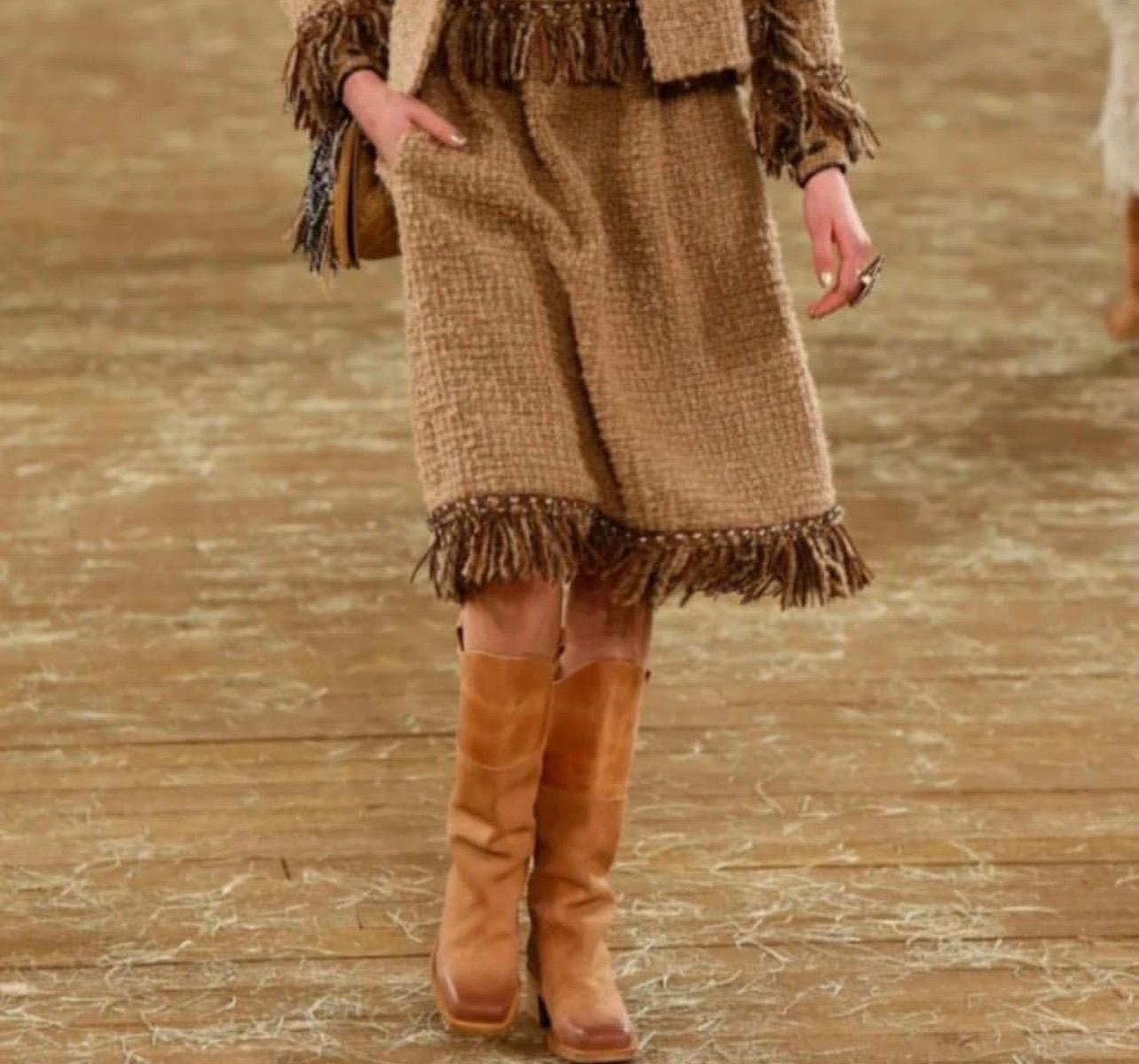 Chanel Camel Paris-Dallas Mid-calf Boots 1