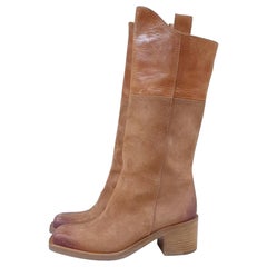 Chanel Camel Paris-Dallas Mid-calf Boots