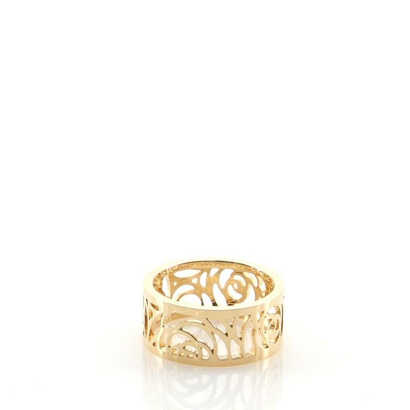 chanel gold band ring