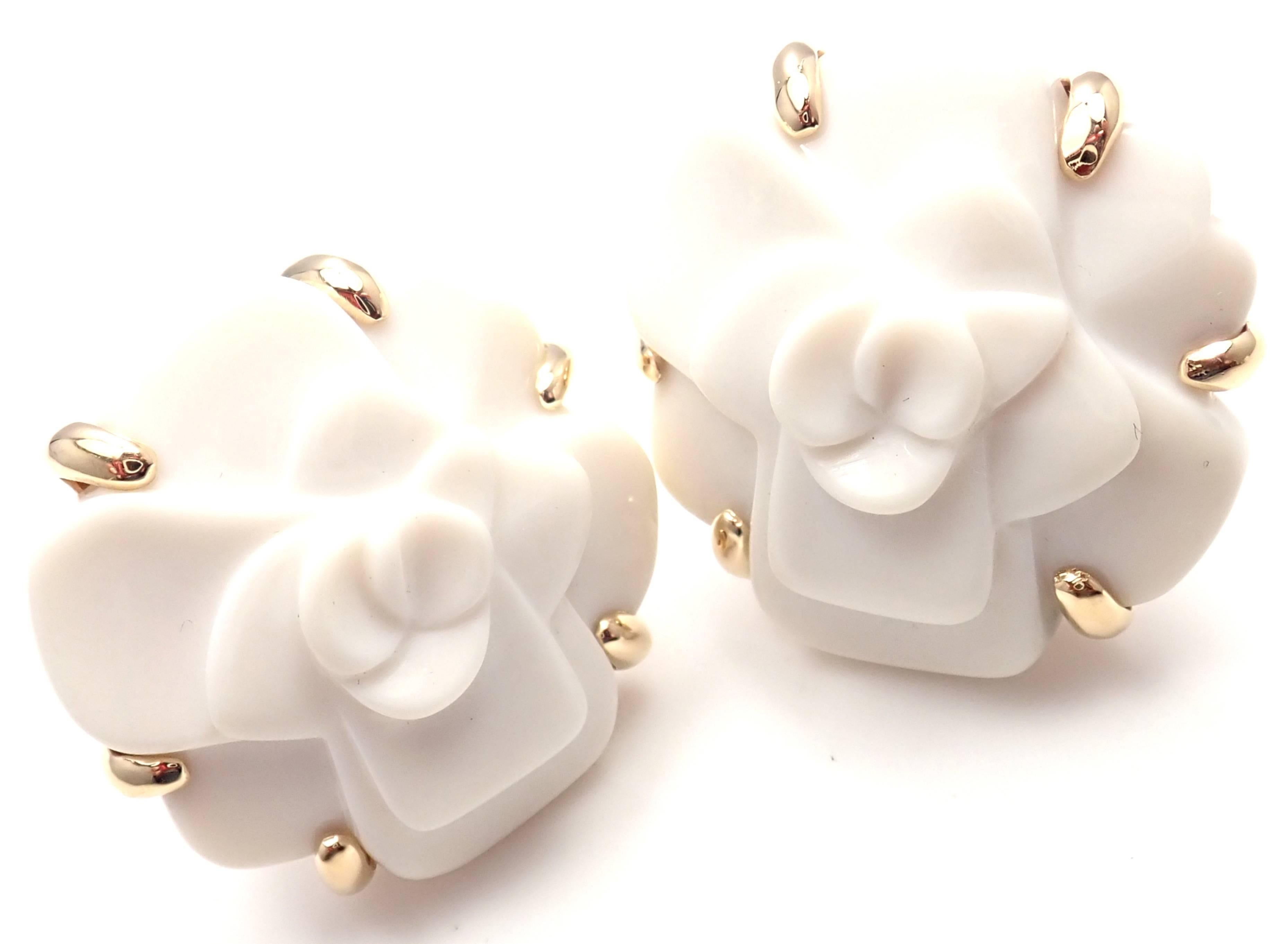 camellia earrings