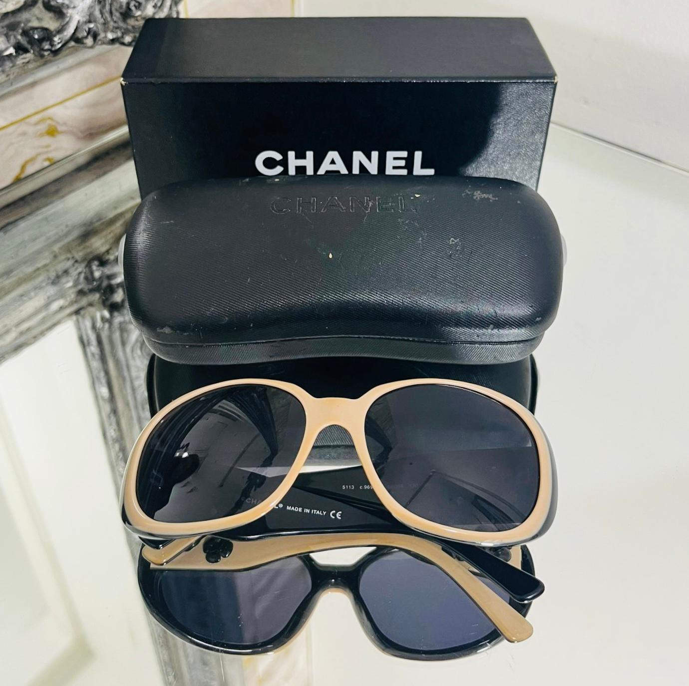 Chanel Camelia 'CC' Logo Sunglasses 2