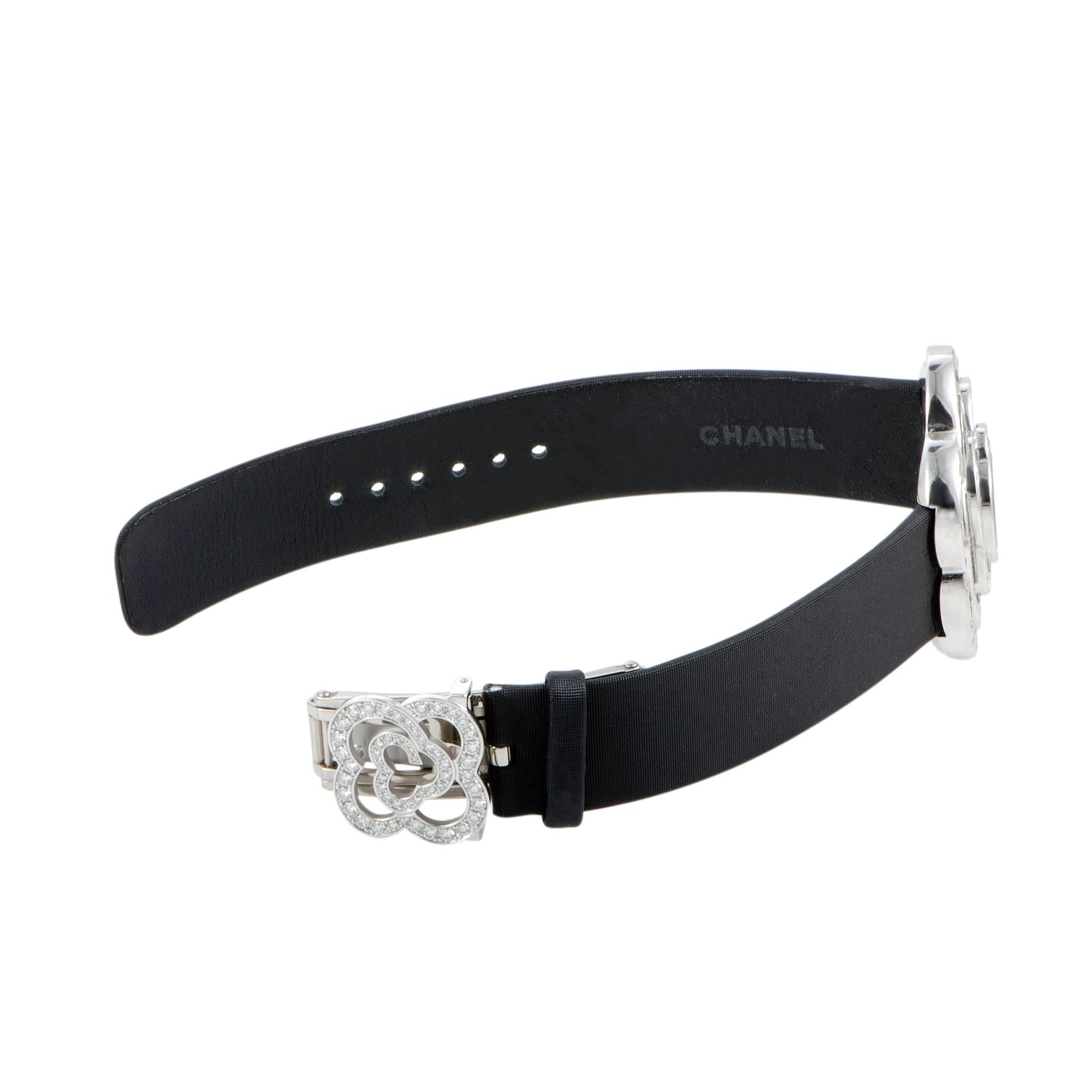 chanel flower watch