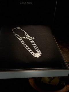 Chanel Camélia Diamond Choker Necklace in 18k White Gold, Full Pavé