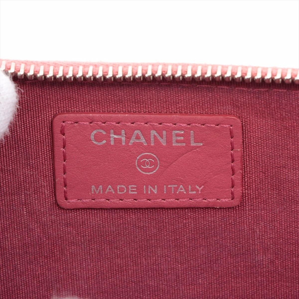 Chanel Camelia Leather Coin Case Fushcia 1