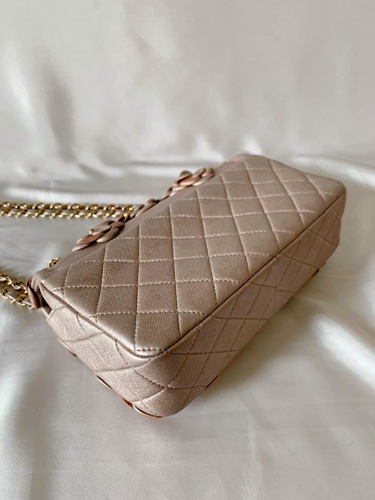 Chanel Camelia Medium Classic Flap 3