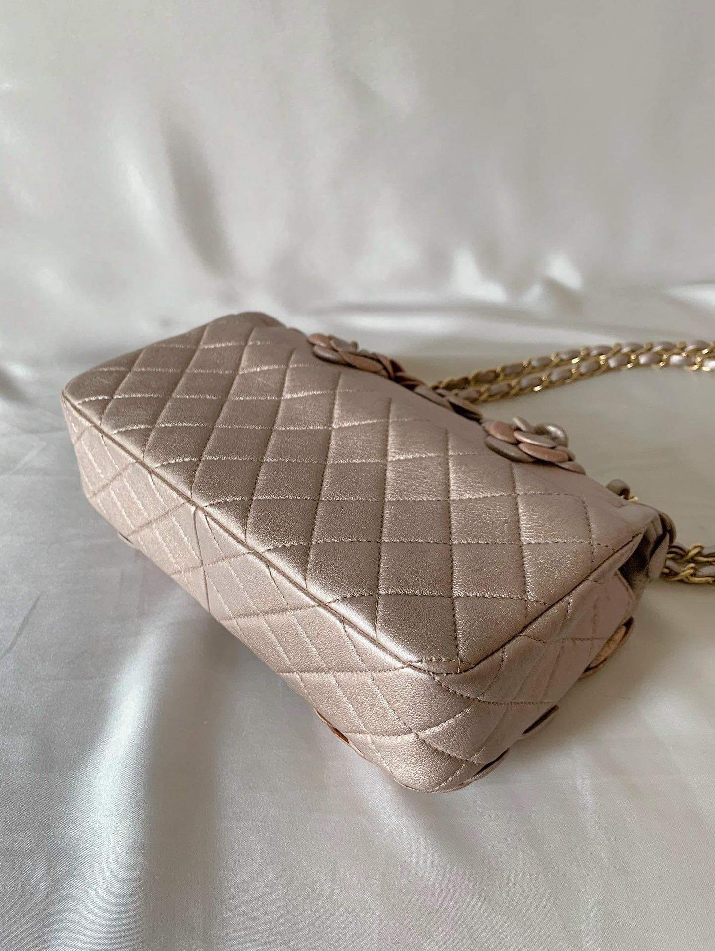 Chanel Camelia Medium Classic Flap 5