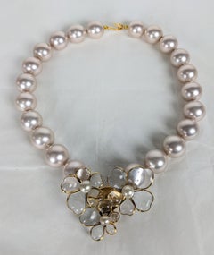 Chanel Camelia Pearl Necklace, Maison Gripoix