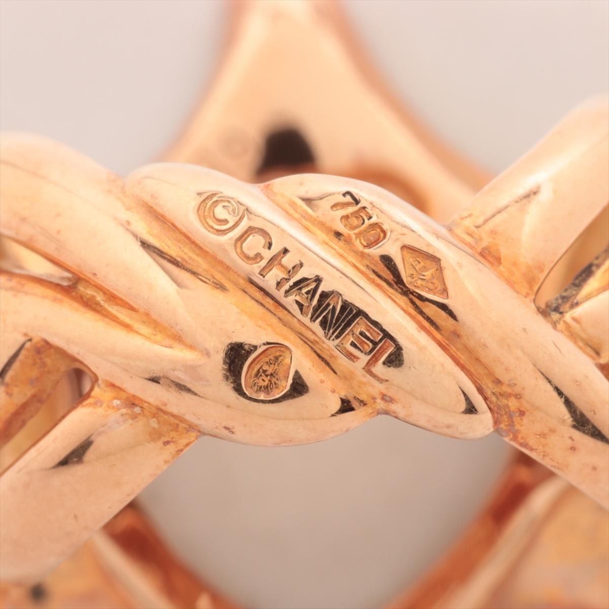 Chanel Camelia Ring. Genre echter CHANEL 18k 750 Camelia Chalcedon-Ring. im Zustand „Gut“ in Port Charlotte, FL