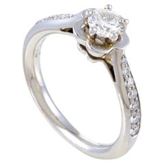 Chanel Camelia Women's Platinum Diamond Engagement Ring