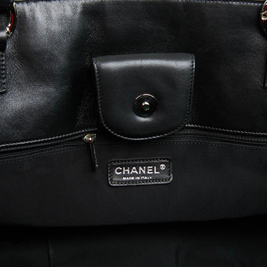 CHANEL Camellia And CC Embossed Canvas Tote Bag 4