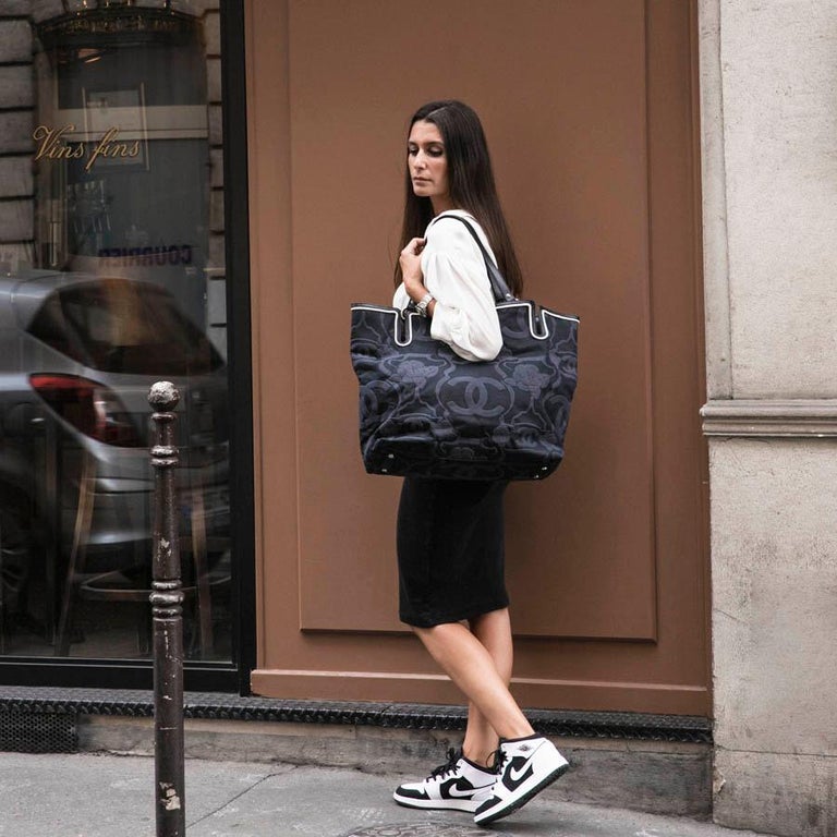 CHANEL Camellia And CC Embossed Canvas Tote Bag at 1stDibs | chanel camellia tote, chanel camellia tote bag, chanel canvas tote CHANEL Camellia And CC Embossed Canvas Tote Bag at 1stDibs | chanel camellia tote, chanel camellia tote bag, chanel canvas tote