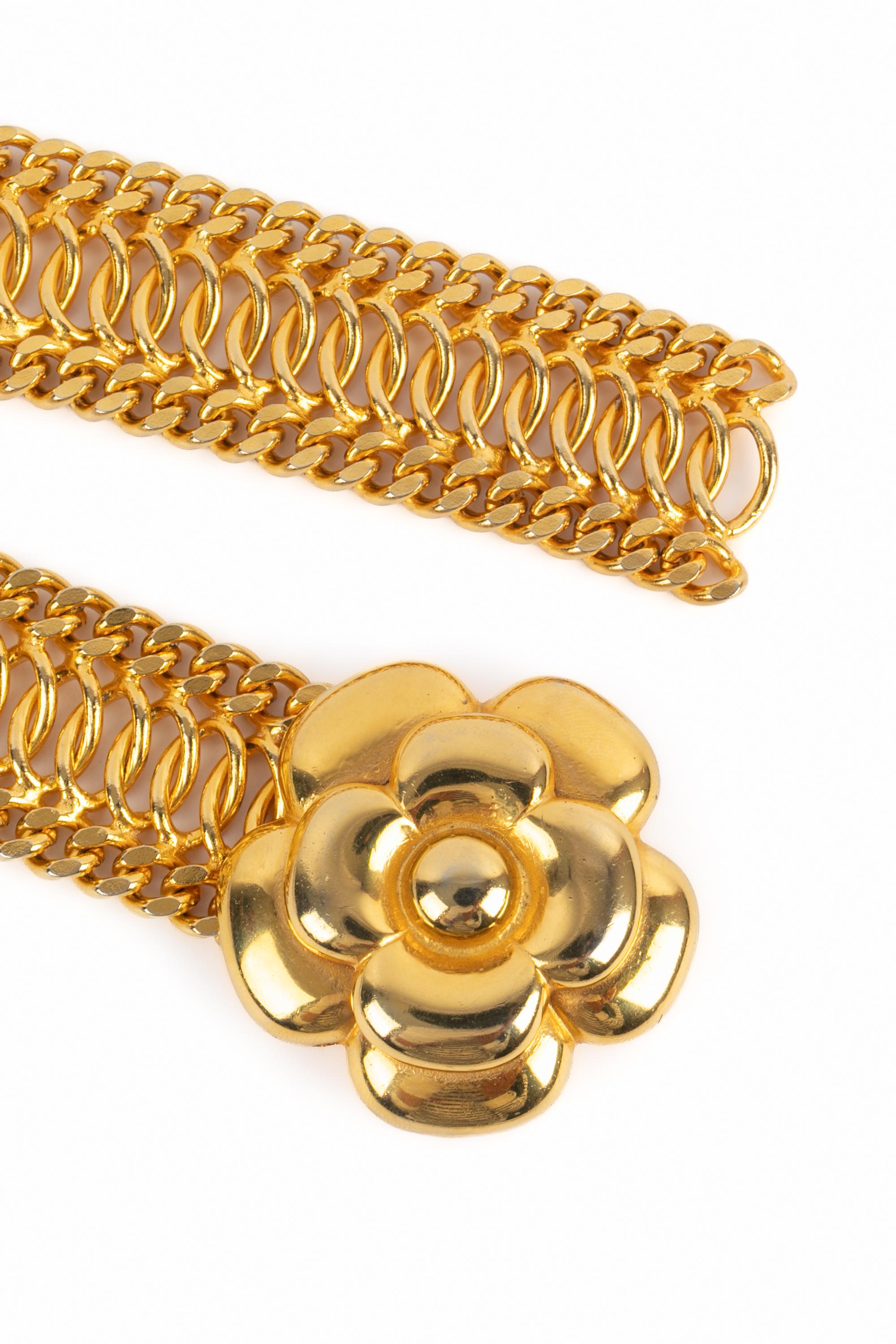 Cinturón camelia Chanel Alta Costura en Excelente estado para la venta en SAINT-OUEN-SUR-SEINE, FR