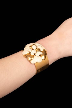 Chanel camellia bracelet by Karl Lagerfeld Spring 2007