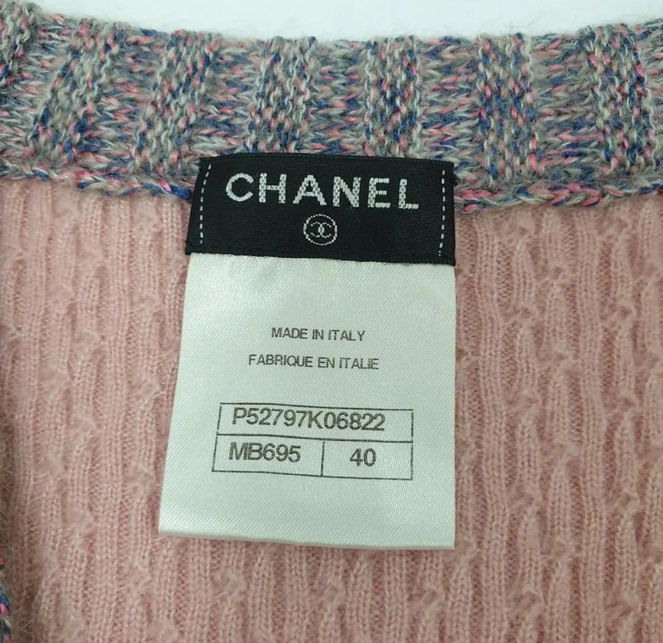 CHANEL Camellia Button Cardigan For Sale 3