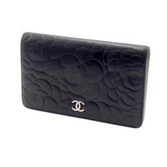 Chanel Camellia CC Embossed Leather Wallet CC-1029P-0002