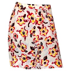 Stunning Chanel Camellia CC Logo Print Shorts Pants 1996