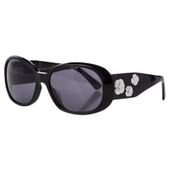 Chanel Camellia 'CC' Logo Sunglasses