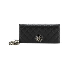 Chanel Camellia Chain Flap Clutch Quilted Lambskin at 1stDibs  chanel  camellia clutch with chain, camelia clutch, chanel camellia sticker