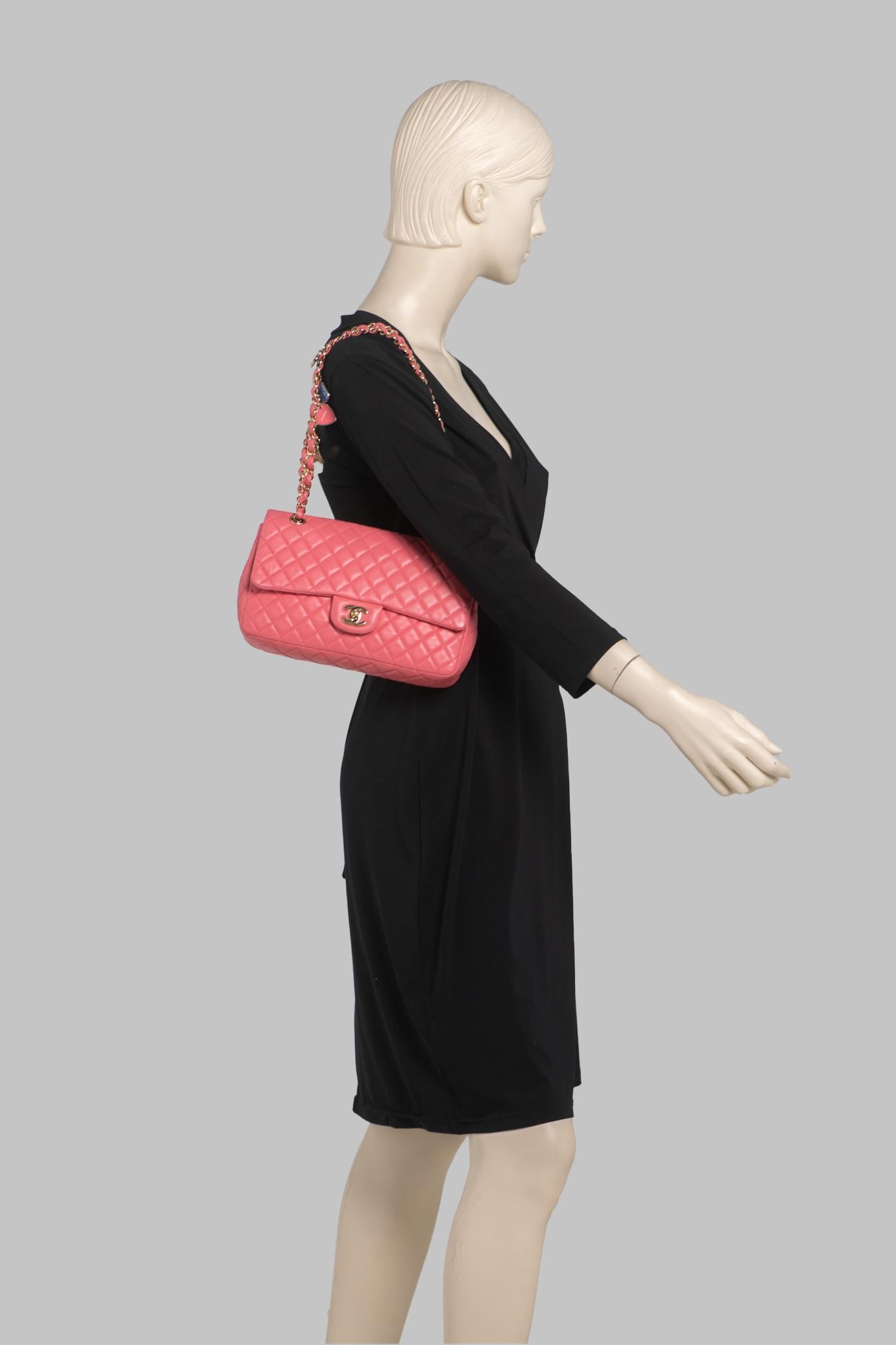 Chanel Camellia Charm Single Flap Bag For Sale 10