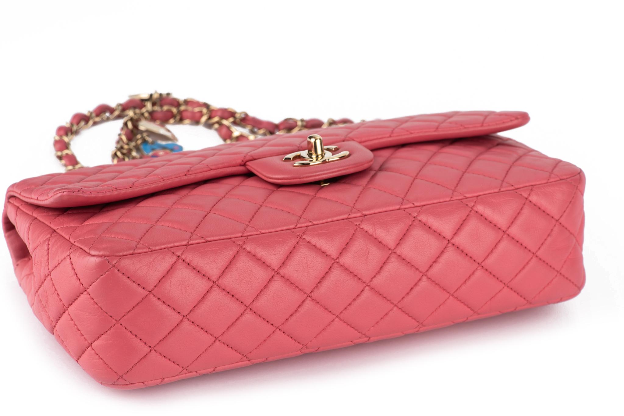 Chanel Camellia Charm Single Flap Bag For Sale 1
