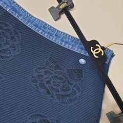 CHANEL Camellia Denim Minirock Sz.38