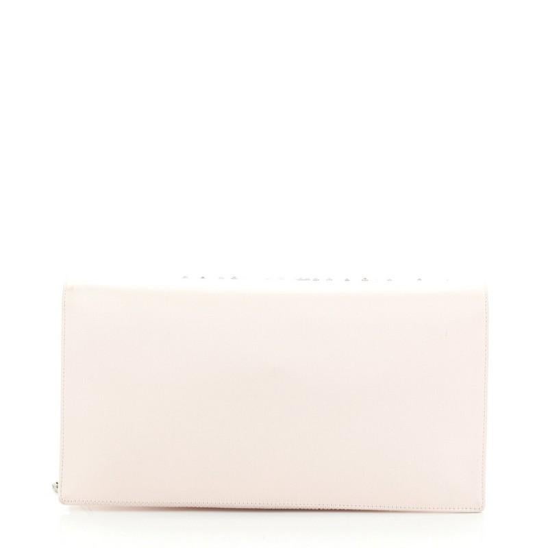  Chanel Camellia Diamante Convertible Clutch Crystal Embellished Satin Small In Good Condition In NY, NY