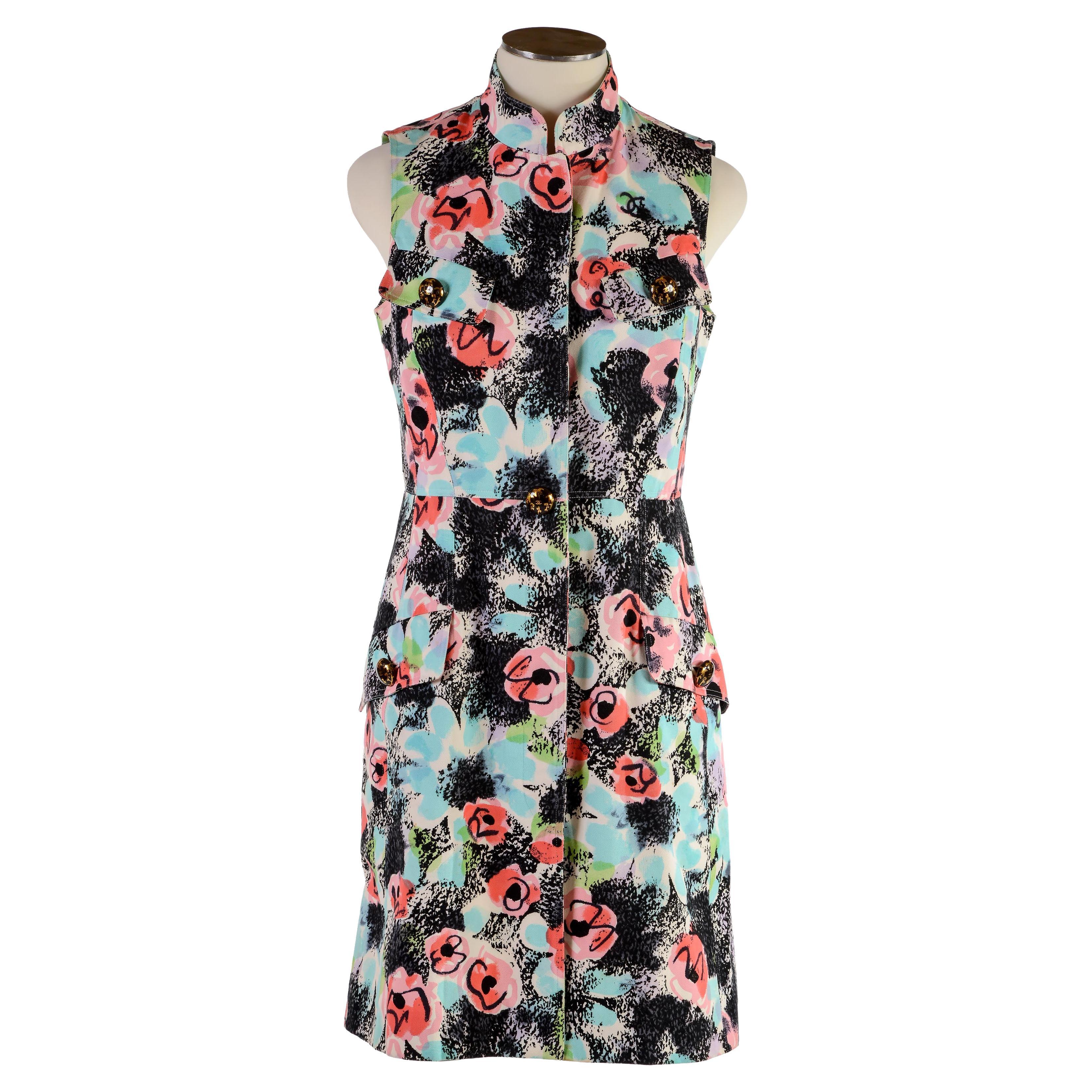 CHANEL Camellia Dress 97P For Sale