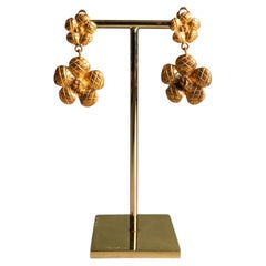 Chanel camellia earrings by Karl Lagerfeld Fall-Winter 1998