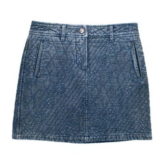 Chanel Camellia Embroidered Mini Skirt XXS