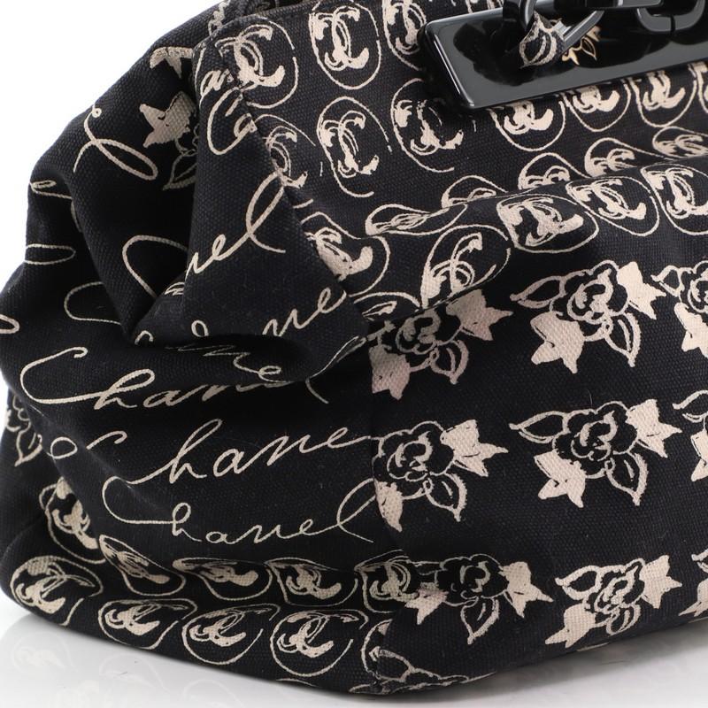 Women's or Men's Chanel Camellia Flower Chain Tote Printed Canvas