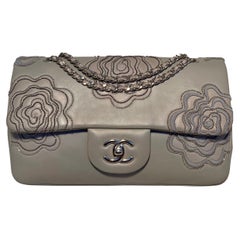 Chanel Camellia Follies Embroidered Medium Classic Flap