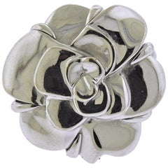 Chanel Camellia Gold Flower Ring