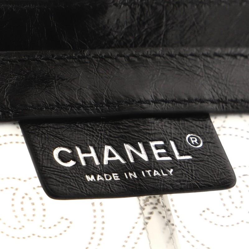 White Chanel Camellia Handbag Raincoat Printed PVC