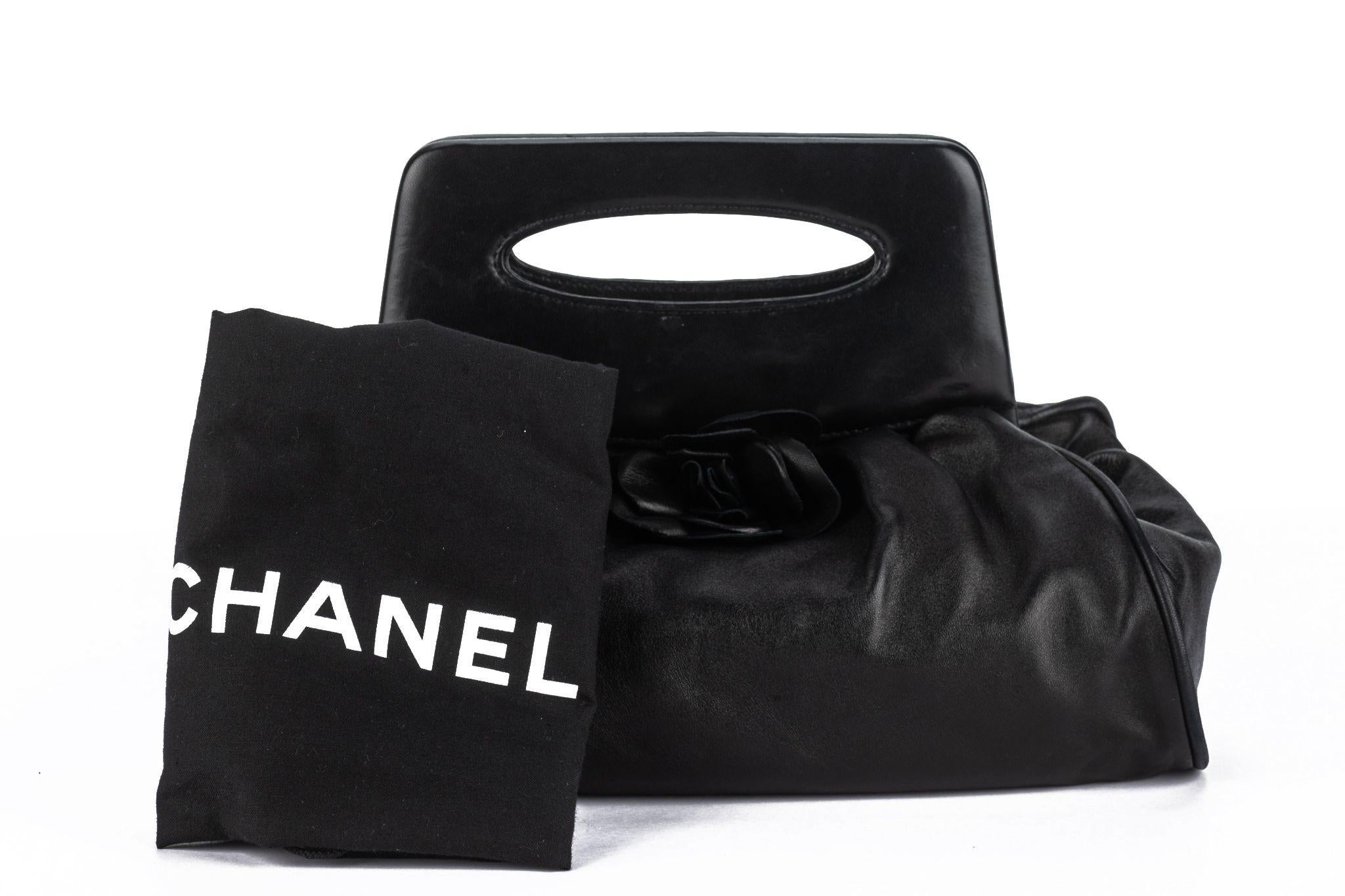 Chanel Camellia Lambskin Handle Bag 9