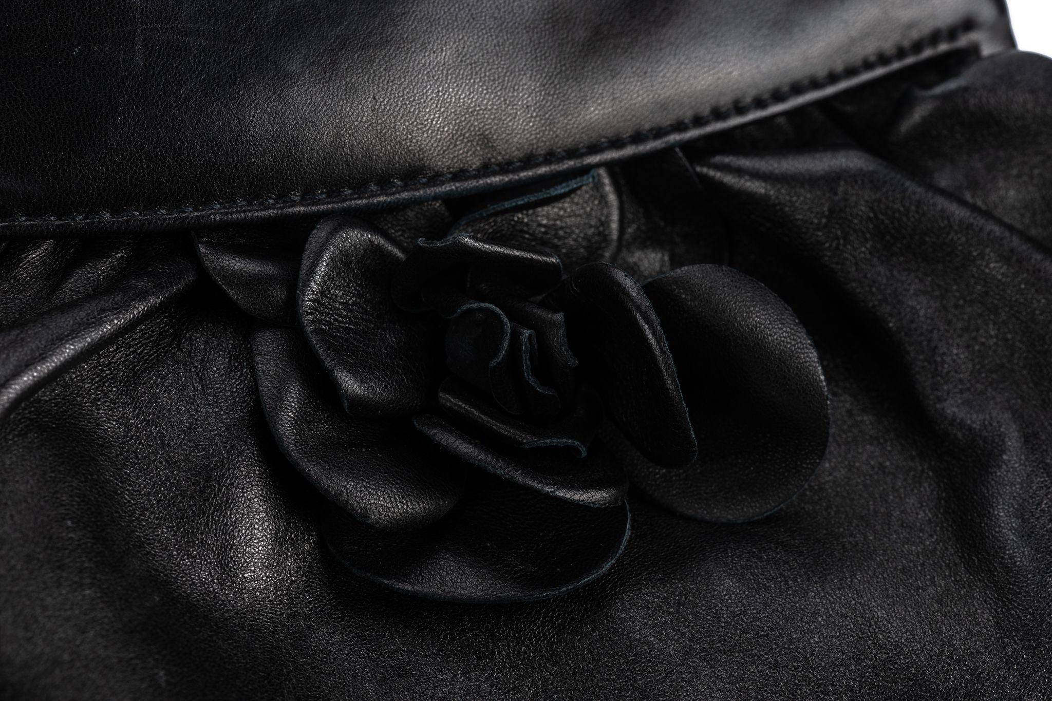 Chanel Camellia Lambskin Handle Bag 1
