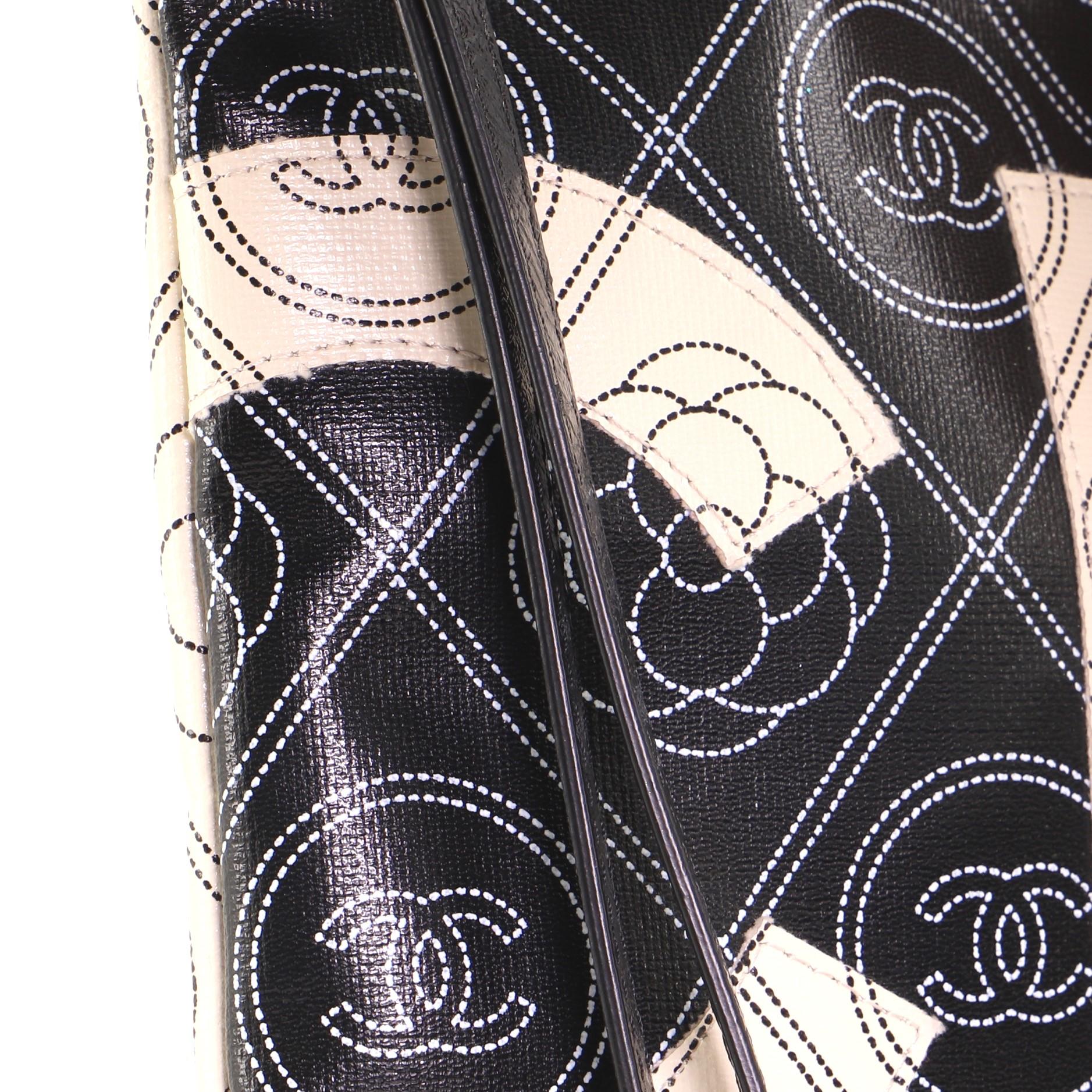 Chanel Camellia Logo Wristlet Clutch Printed Coated Canvas Medium 1