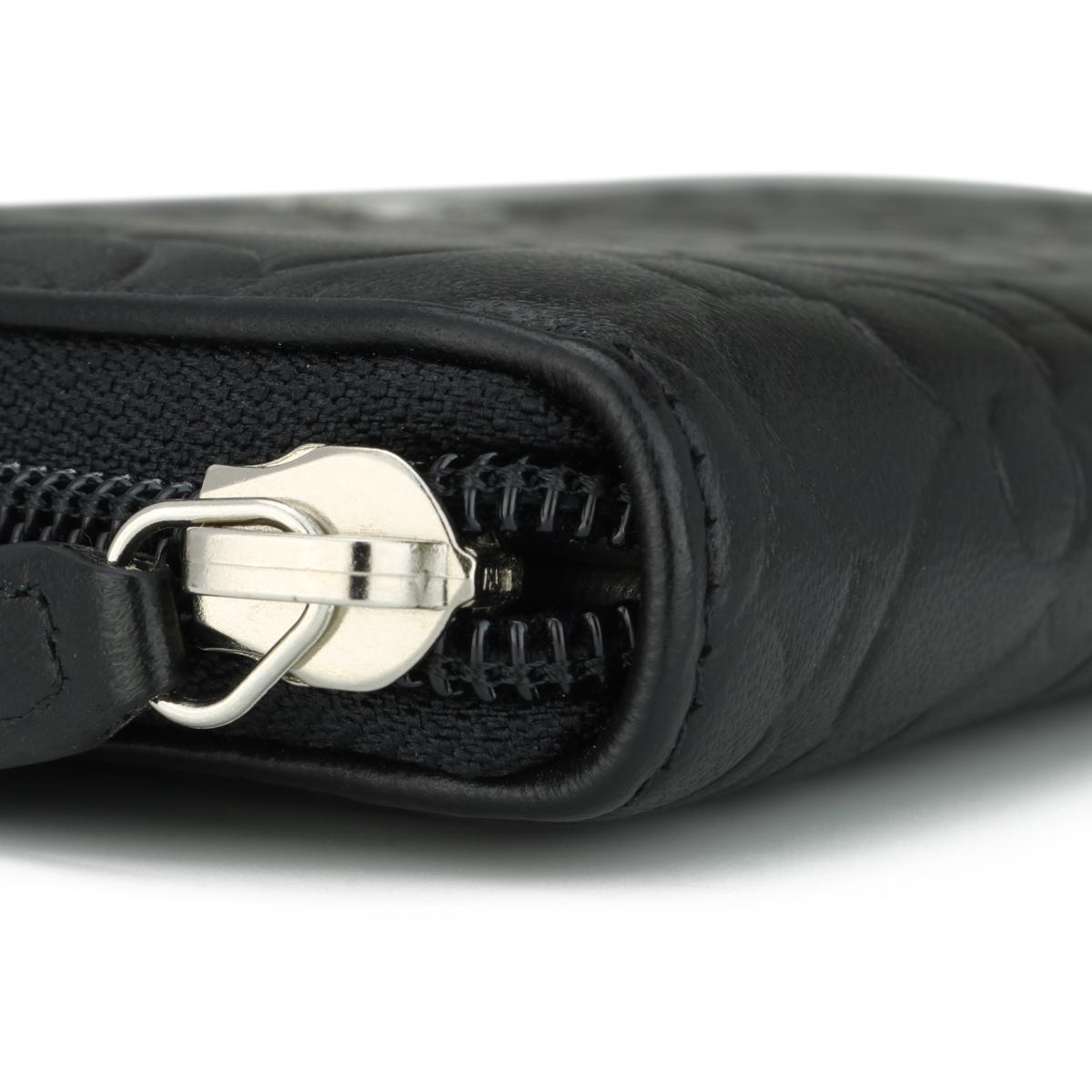 Chanel Camellia Long Zipped Wallet in Black Lambskin with Silver Hardware 2013 5