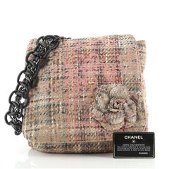 Chanel Camellia Messenger Bag Tweed Large