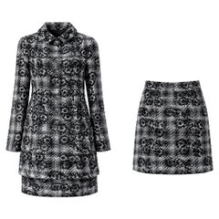 CHANEL Kamelienmotiv Lesage Tweed Ensemble 38 FR