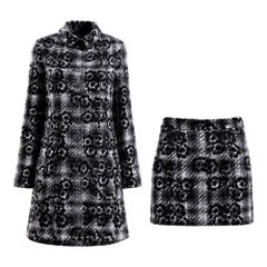 CHANEL Conjunto de tweed Lesage Motivo Camelia 38 FR